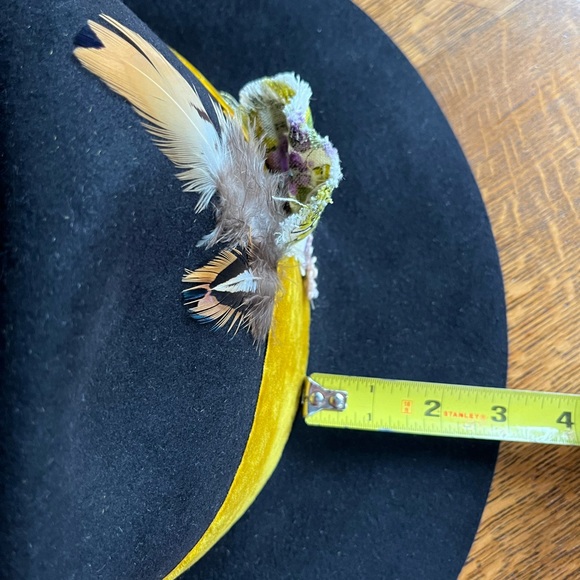 Vintage Custom Handcrafted 5X Beaver Hat Black Size 7-1/4 - Picture 7 of 16